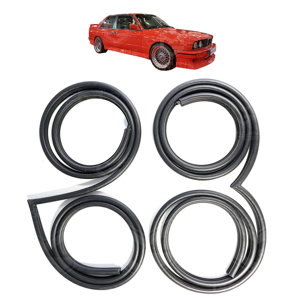 BMW E30 Coupe Weatherstrip Door Inner Seal Set (1981-1991