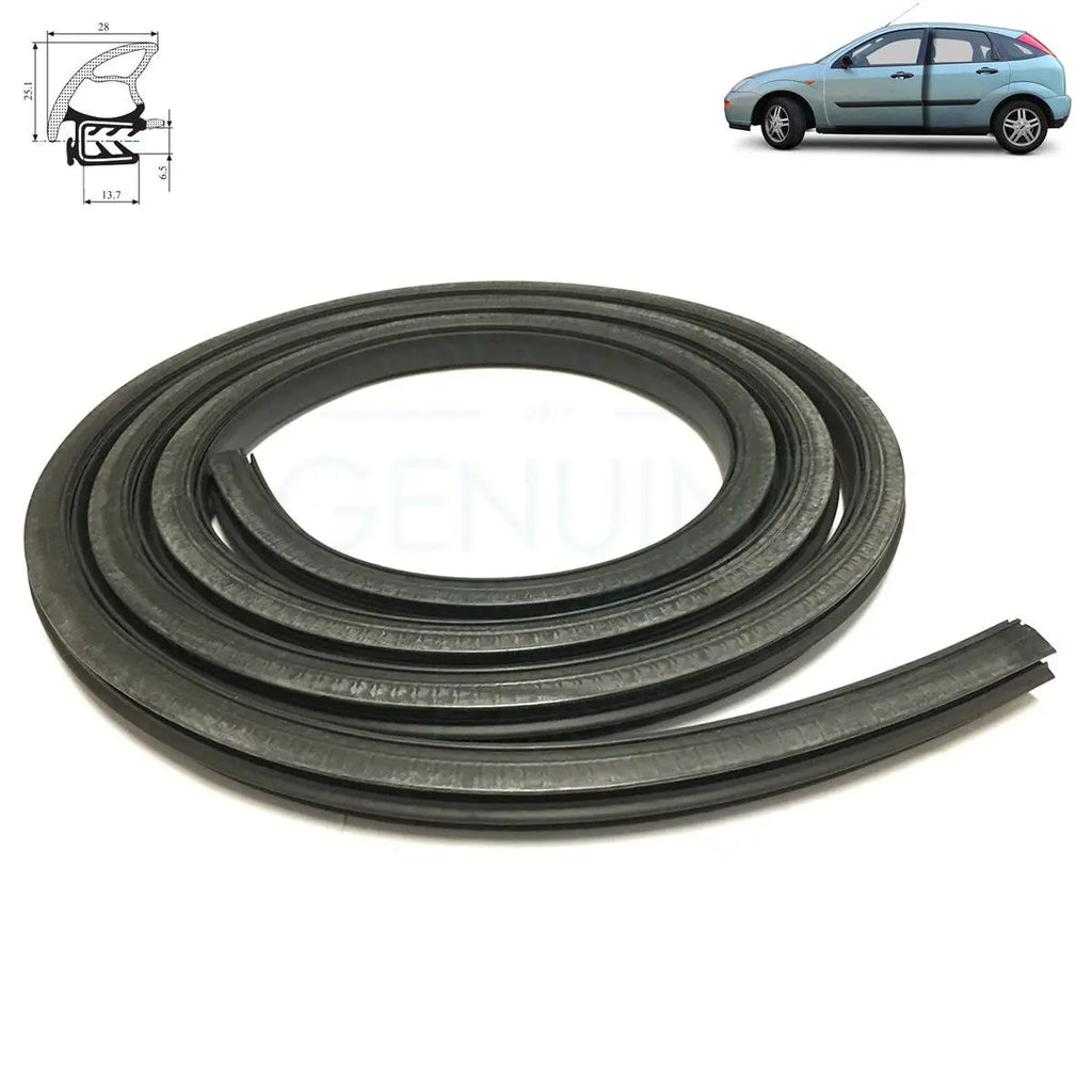 Ford Focus MK1 Front Door Weather Stripping Rubber Seal (19982005) Genuine Motors
