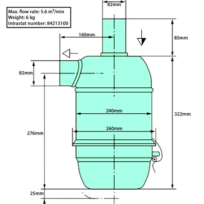 Oil Bath Air Filter 3105675023 Diagram