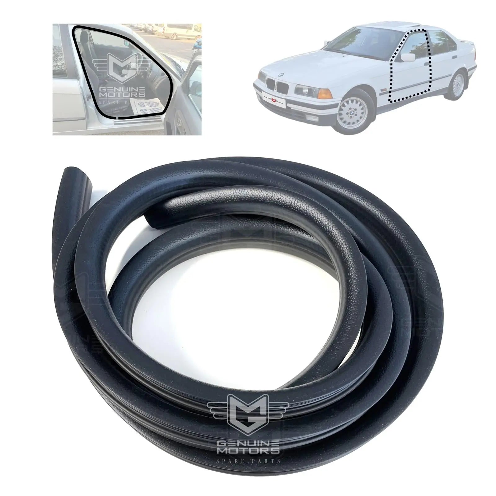 BMW 3' E36 Door Seal Rubber Weatherstrip (1990-2001) 51728196289 – Genuine  Motors
