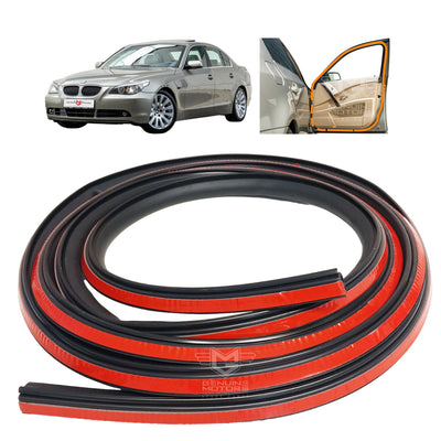BMW 5-Series E60 Front Door Outer Weatherstrip Adhesive Rubber Seal OEM 51217033787
