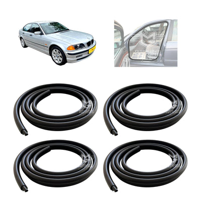 BMW 5-Series E39 Door Aperture Seal Rubber Weatherstrip Bundle 51727116403