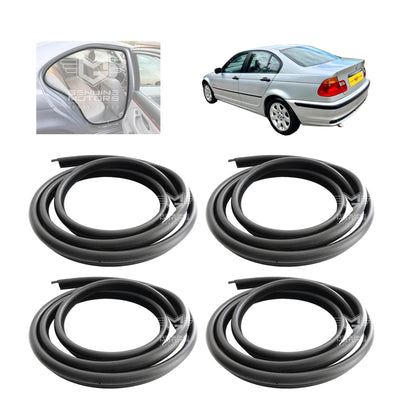 BMW 5-Series E39 Door Aperture Seal Rubber Weatherstrip Set 51727116403