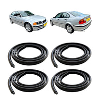 BMW 5-Series E39 Door Aperture Seal Rubber Weatherstrip Bundle 51727116403