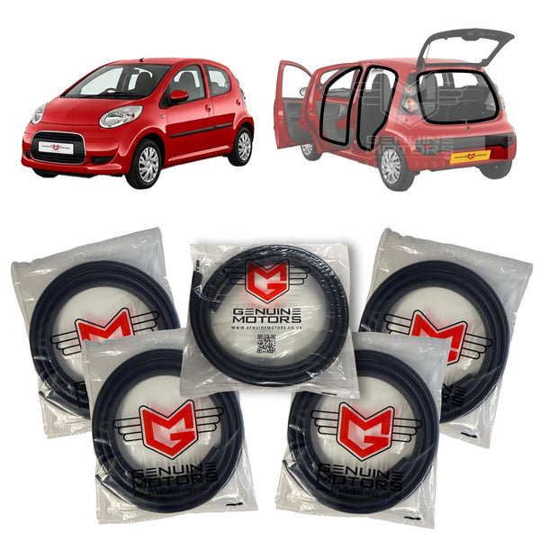 Citroen C1 Weatherstrip Rubber Seal Set Fits MK1 2005-2014 5-door OEM 9025S5 8707C7