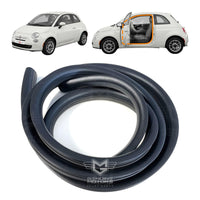 Fiat 500 Door Inner Rubber Weatherstrip Seal OEM 51829202