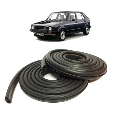 VW Golf Door Seal Rubber Weatherstrip Set For MK1 (5-Door Model) (1974-1984) (2 Pieces) OEM 171837911H