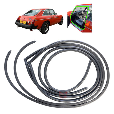 MG MGB GT Coupe Door Entry Weatherstrip Rubber Seal Set 1975