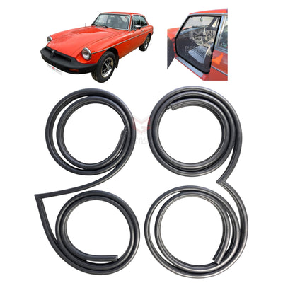 MG MGB GT Coupe Door Inner Weatherstrip Rubber Seal Set 1970