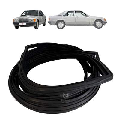 Mercedes-Benz W201 Window Channel Run Weatherstrip Rubber Seal Set OEM A2017250125