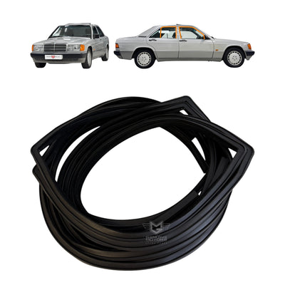 Mercedes W201 190 Window Channel Run Rubber Seal Set OEM A2017250225