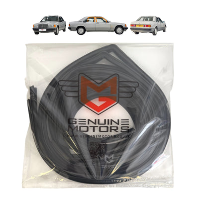 Mercedes W201 190D Window Channel Run Weatherstrip Rubber Seal Set OEM A2017250125