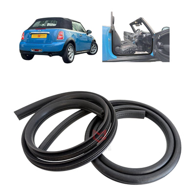 Mini R57 Cabriolet Door Body Weatherstrip Rubber Seal OEM 51767371476