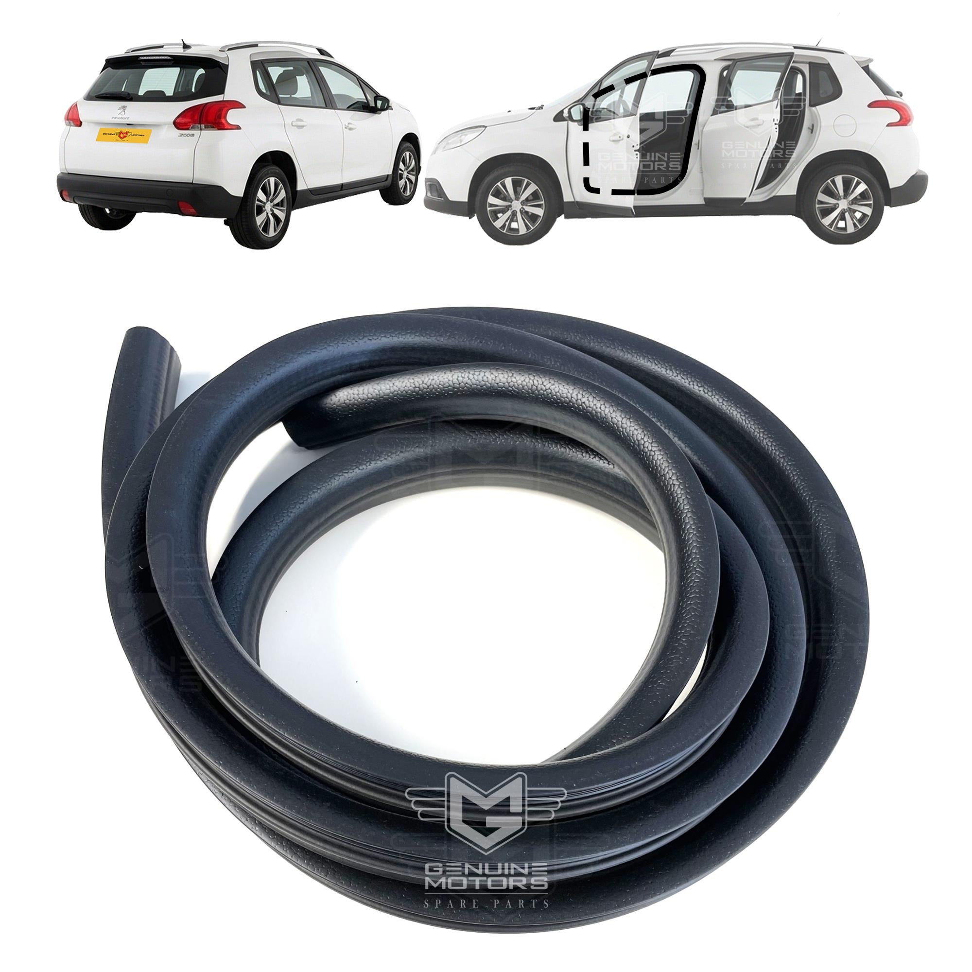 Metal-Reinforced Door Seal For Peugeot 106 (1991-2004) – Front Left Or Right