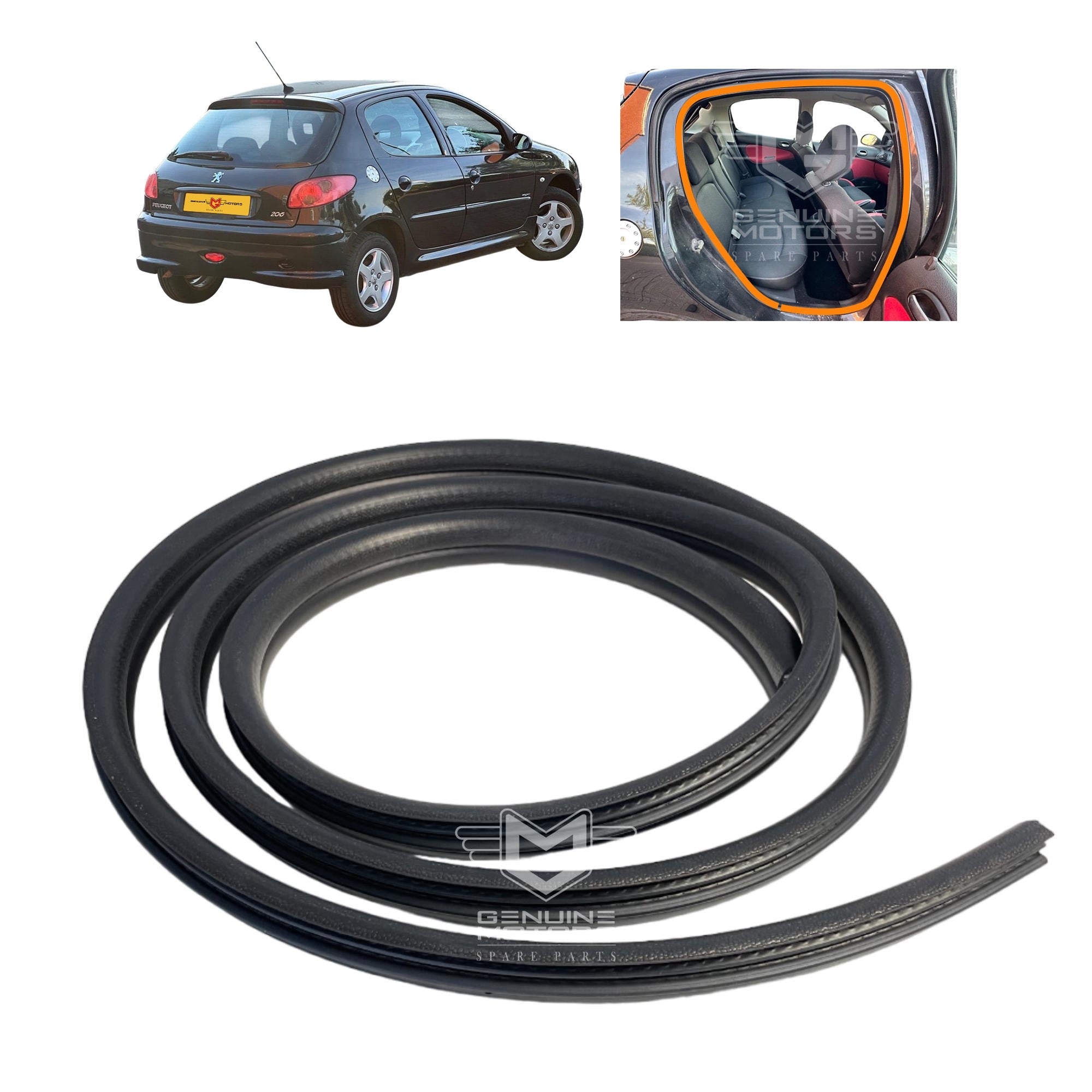 thumbnail image 2 of WINLAS Front Or Rear Door Seal For Peugeot 206 Sedan & Station Wagon (5-Door) – OEM 9023EJ 2 of 5