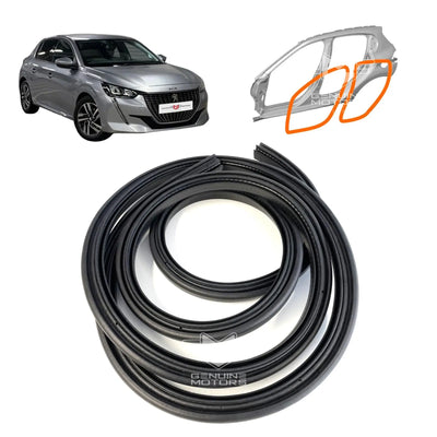 Peugeot 208 Door Body Seal  Weatherstrip For MK2 (2019-) OEM 9823214980