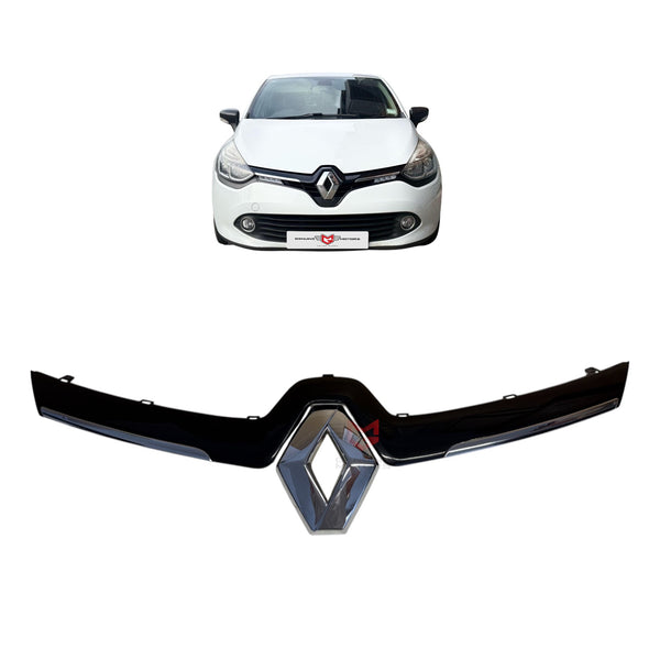 Renault Clio MK4 Front Grill Chrome Strip Logo Set OEM 620787878R