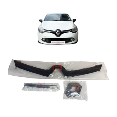 Renault Clio MK4 Front Grill Strip Emblem ABS Chrome Set 620787878R