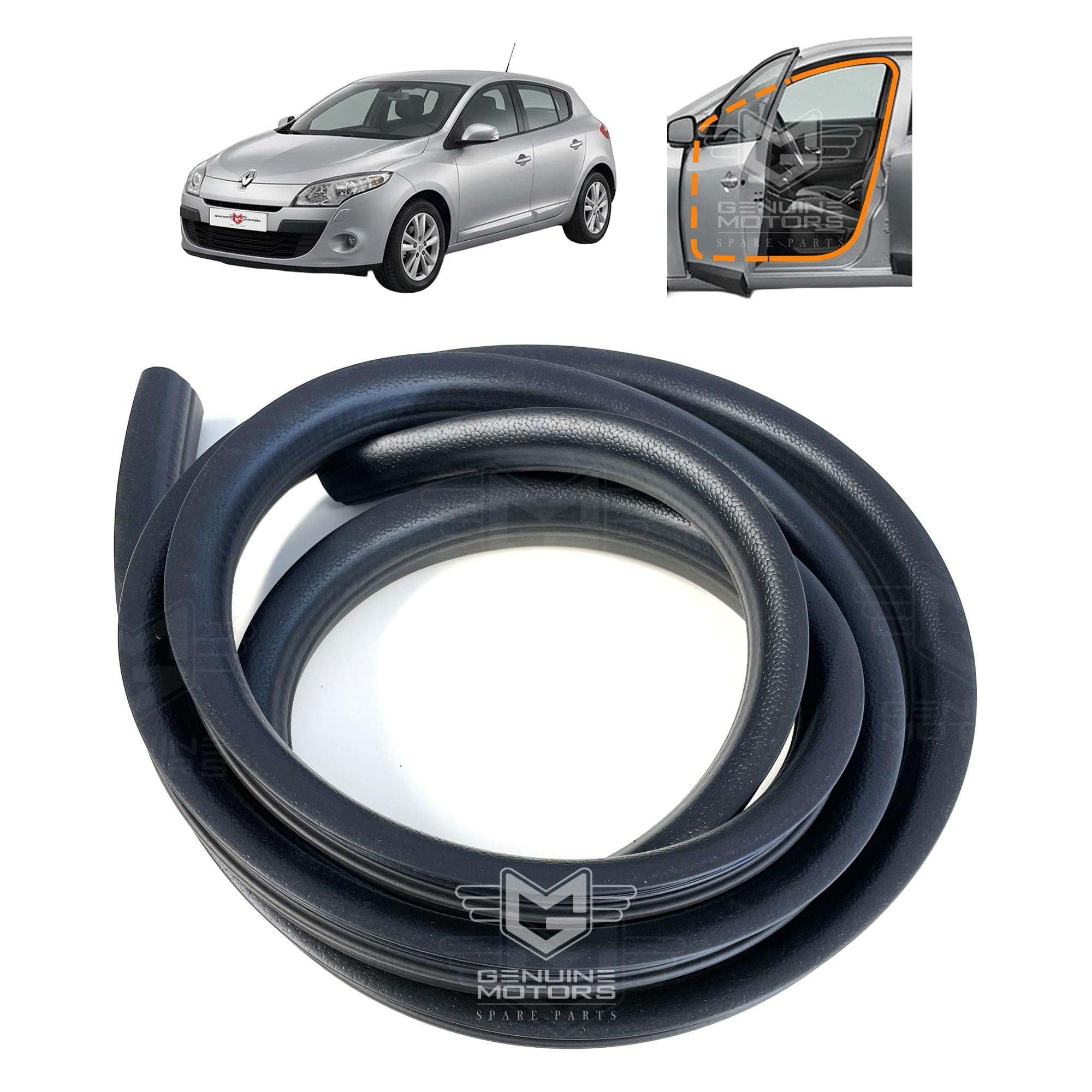Renault Megane MK3 Front Door Weatherstrip Seal (2008-2016