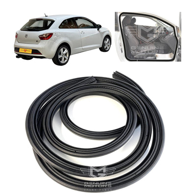 Seat Ibiza 3-Door Inner Weatherstrip Rubber Seal OEM 6J4867367A