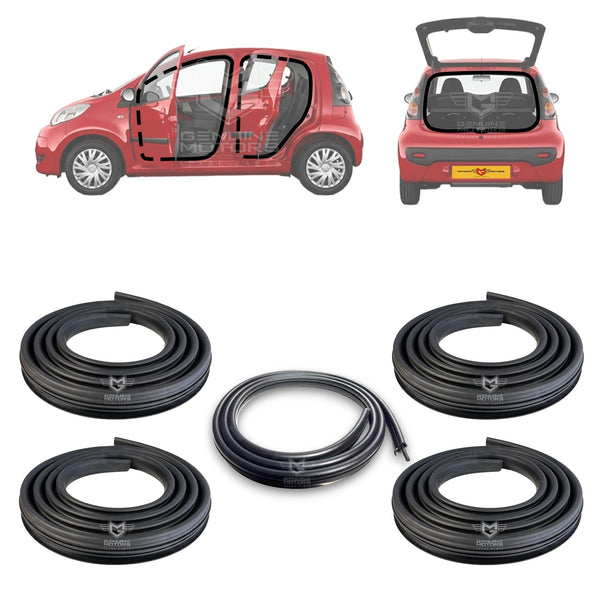 Toyota Aygo Rubber Weather Seal Set Fits MK1 5-door OEM 623110H013 623310H013