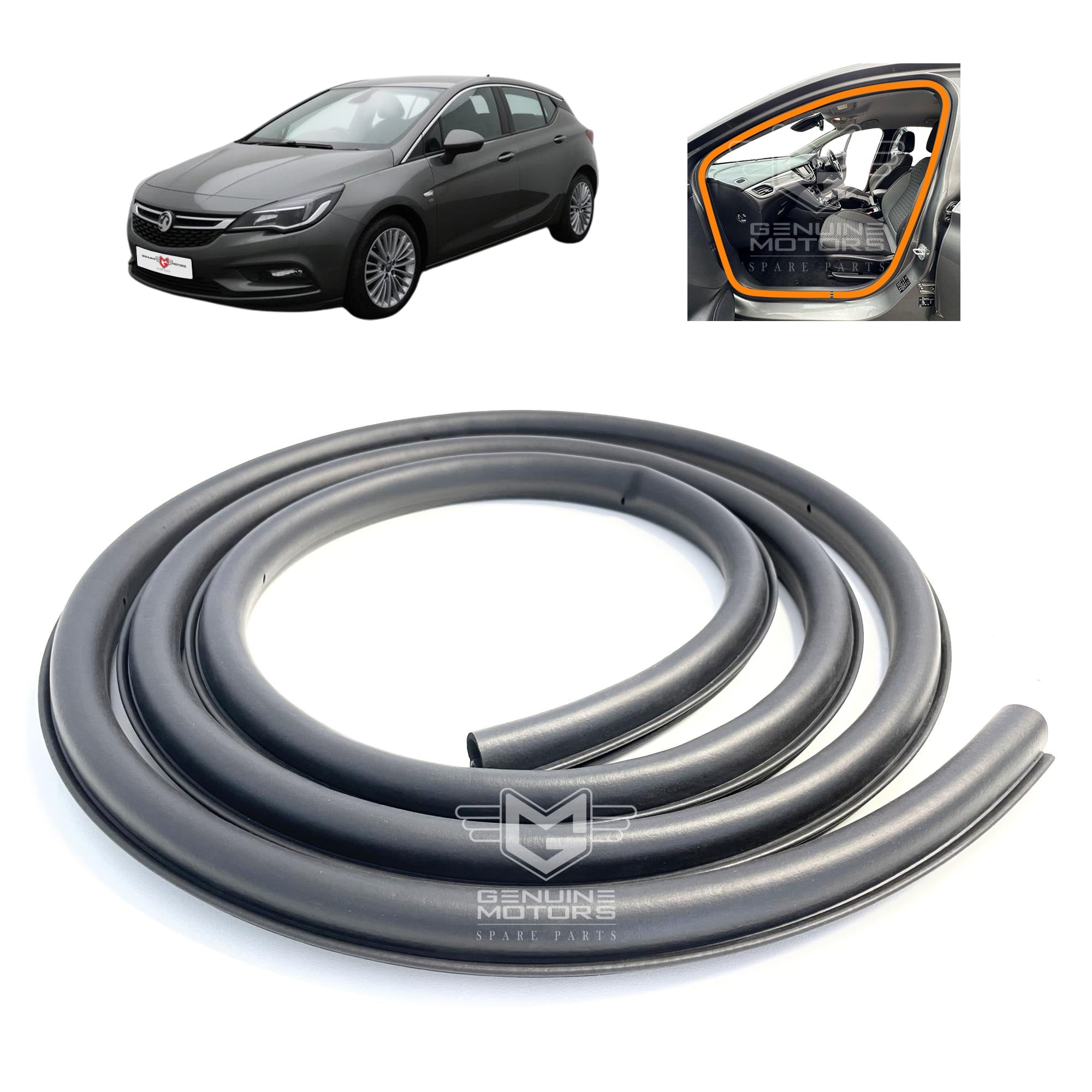 Front Door Rubber Seal Weatherstrip For Opel / Vauxhall Corsa Front Door Rubber Seal Weatherstrip For Opel / Vauxhall Corsa