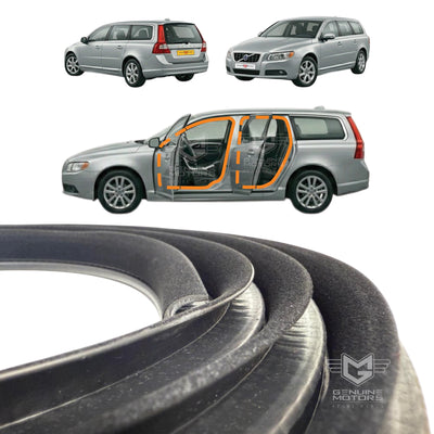 Volvo V70 MK3 Rear Door Body Rubber Weatherstrip Seal OEM 8663935