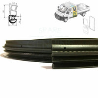 Fiat Ducato Crew Cab Tipper Rear Side Door Weatherstrip Rubber Seal (2006-2014)