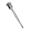 Marine Rigging Closed Body Turnbuckle with Threaded Toggle to Swage Stud in 316 Grade Stainless Steel