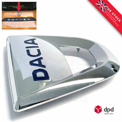 Dacia Duster Rear Bootlid Badge Emblem, OEM: 908894079R