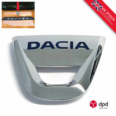 Dacia Sandero Rear Bootlid Badge Emblem, OEM: 908894079R
