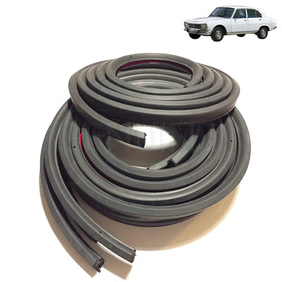 Door Weatherstrip Rubber Seal Set For Peugeot 504 (1968-1986) (4 Pieces) 930172