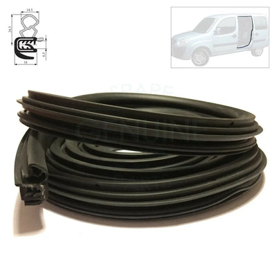 Fiat Doblo Side Sliding Cargo Door Aperture Weatherstrip Rubber Seal (2001-2010) 46814072