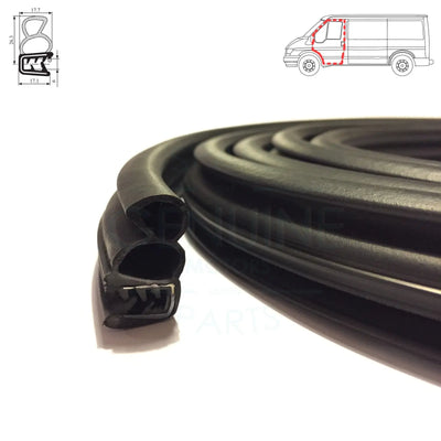 Ford Transit MK6 Front Door Weatherstrip Rubber Seal (2000-2006) 2C14-V20708-AB