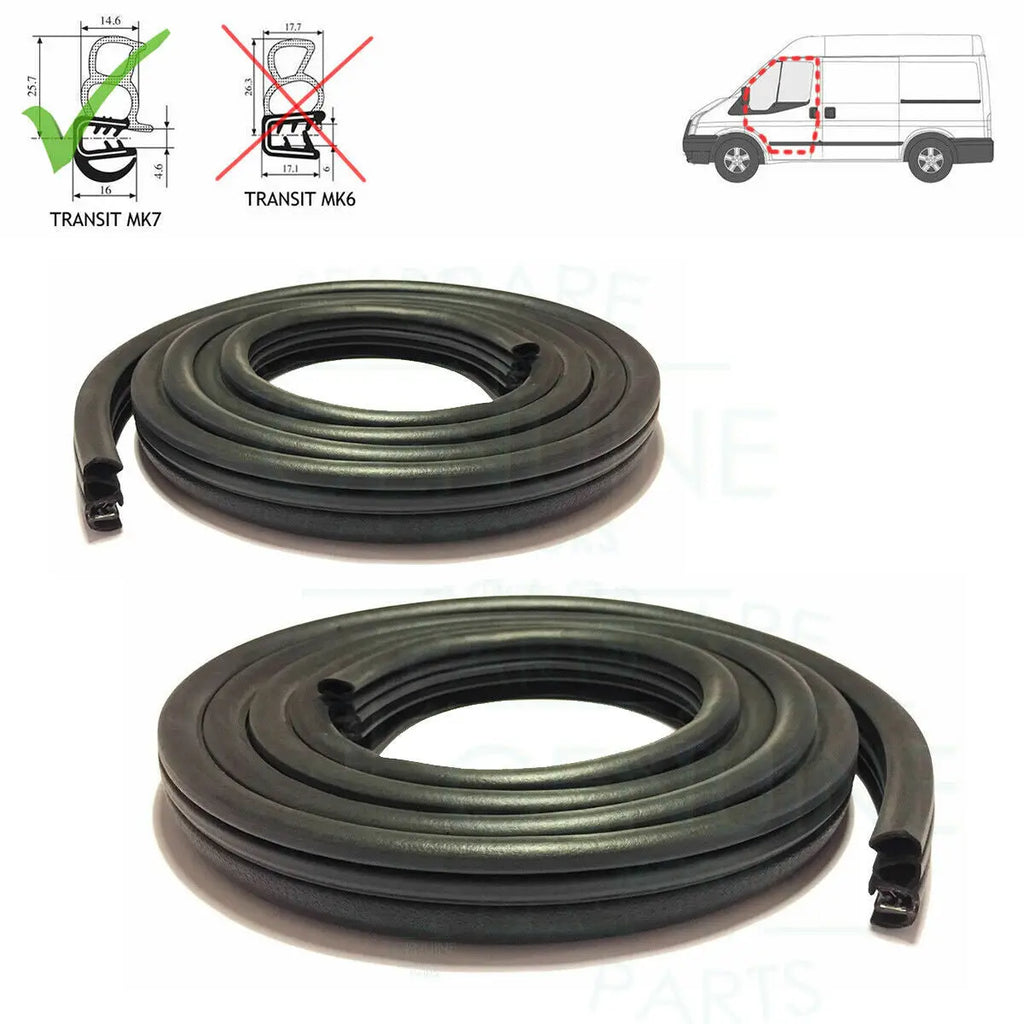 Front Door Aperture Rubber Seal For Ford Transit MK7 20062014 (2 Pcs) Genuine Motors