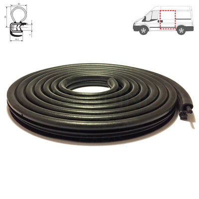 Ford Transit MK7 Sliding Door Weatherstrip Rubber Seal 2006-2014