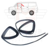 Front Door Window Channel Run Rubber Seal For Ford Transit MK2 (1977-1986) (2 Pieces) 46410510