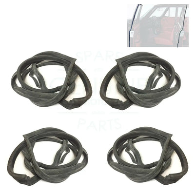 Mercedes-Benz W114 W115 Door Weatherstrip Seal Set 1968-1976 (4 Pieces) OEM: A1157301478