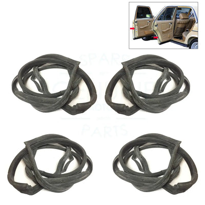 Mercedes-Benz W123 Door Weatherstrip Seal Set (1976-1985) (4 Pcs) A1237200178