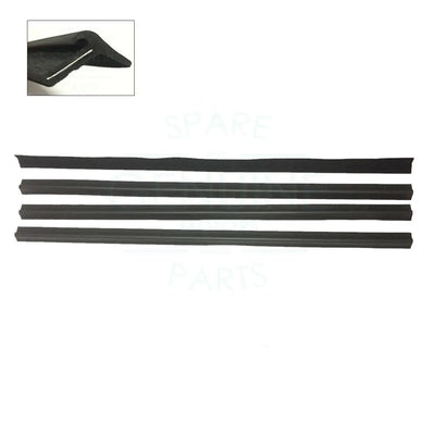 Mercedes W123 Door Window Belt Outer Rubber Seal Set (1979-1991) (4 Pieces)