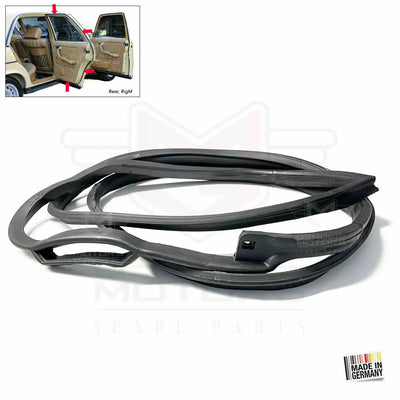Mercedes W123 1976-1985 Rear Right Door Weatherstrip Seal, 1237300278