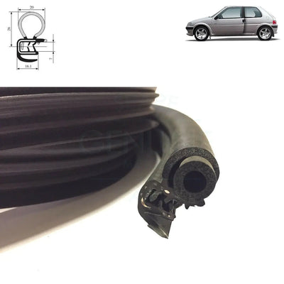Peugeot 106 GTI Door Weatherstrip Rubber Seal (3-Door) (1991-2003) 9023HP