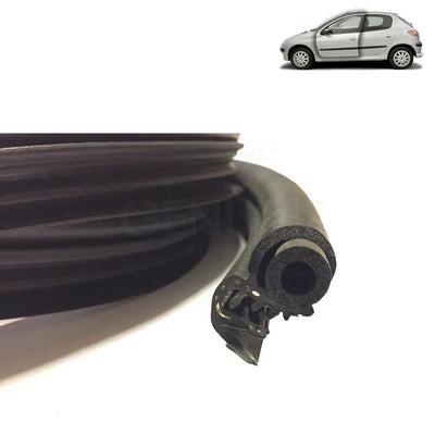 Peugeot 206 Front Door Weatherstrip Rubber Seal (5-Door Models) (1998-2012) 9023EJ