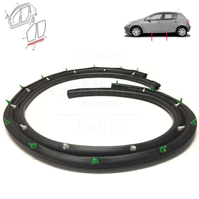 Peugeot 307 Door Sill Weatherstrip Rubber Seal (2000-2014) (A Pair) 9023KH, 9023KJ