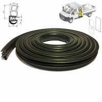 Fiat Ducato Crew Cab Tipper Rear Side Door Weatherstrip Rubber Seal (2006-2014)