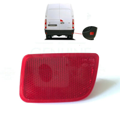 Renault Master Rear Bumper Reflector Right / Offside Lens For MK3 (2010+) 8200152643