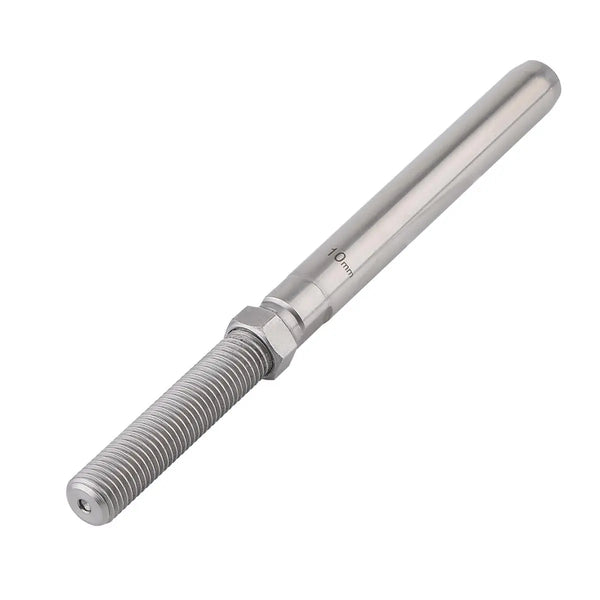 Marine Rigging Swage Stud with Metric Thread, Stainless Steel Wire Rope Fitting