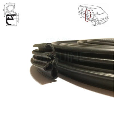 Transporter T4 Front Door Rubber Seal (1990-2003) 7D0837911