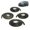 VW T5 Caravelle Door Weatherstrip Rubber Seal Set, 2003-2015 4-Pieces, 7E0843791B, 7E0843792, 7H0829193BH