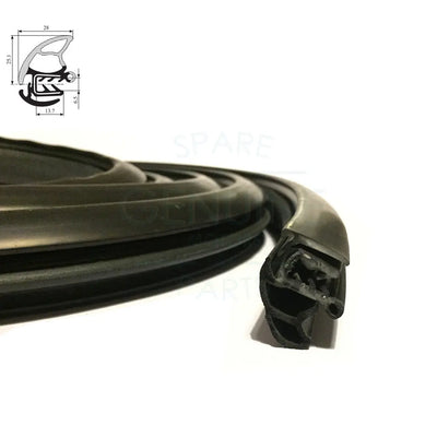 Volkswagen T5 Transporter Front Door Weatherstrip Rubber Seals (MK5) (2003-2015) (2 Pieces) 7E0837911B